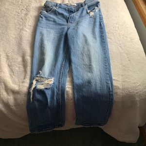 A&F Ultra High Rise Kick Flare Jeans